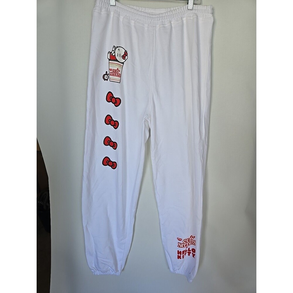 Hello Kitty Collab Nissin Cup Of Noddles Sweatpants Joggers Racing Pants Large